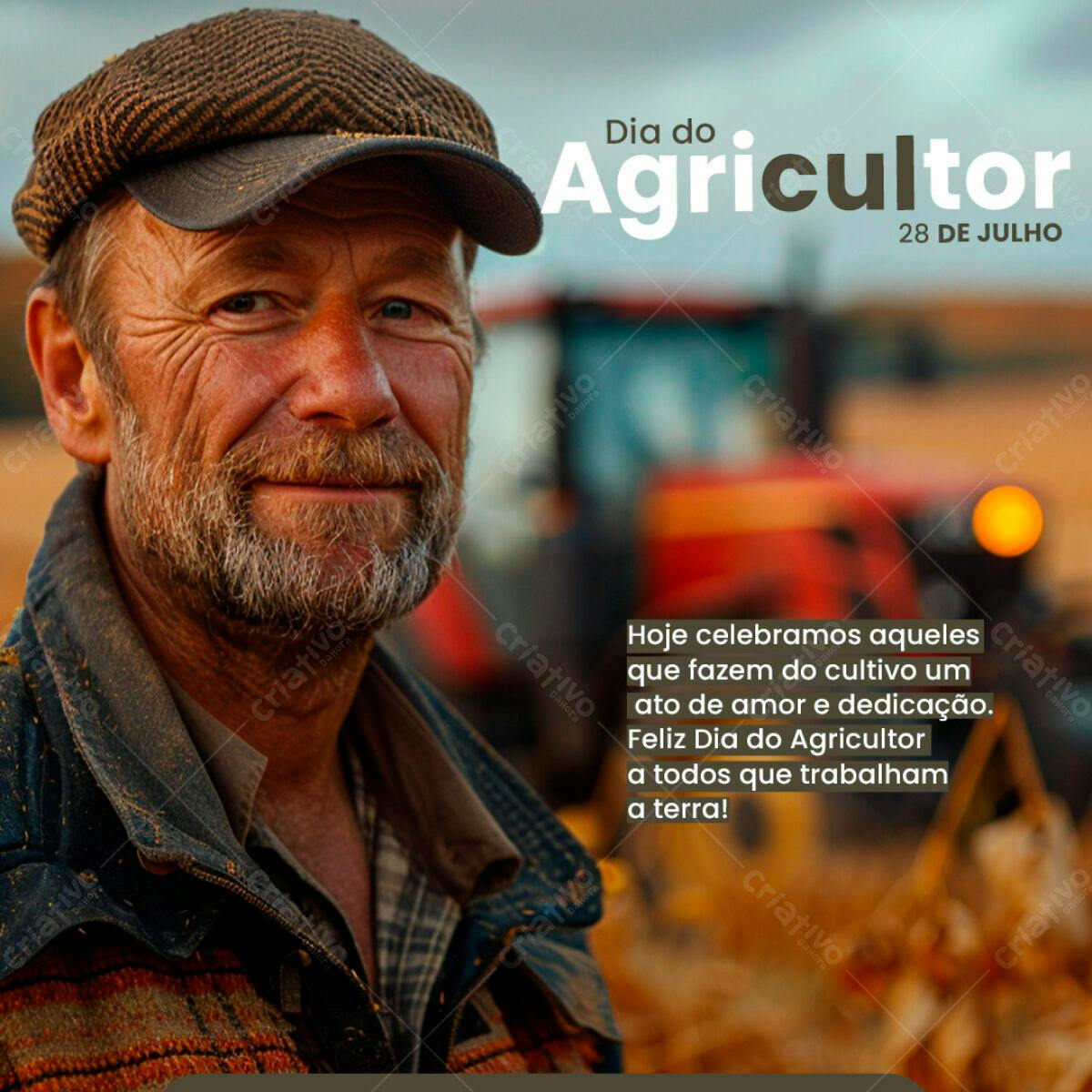 Post para Dia do Agricultor PSD Editável