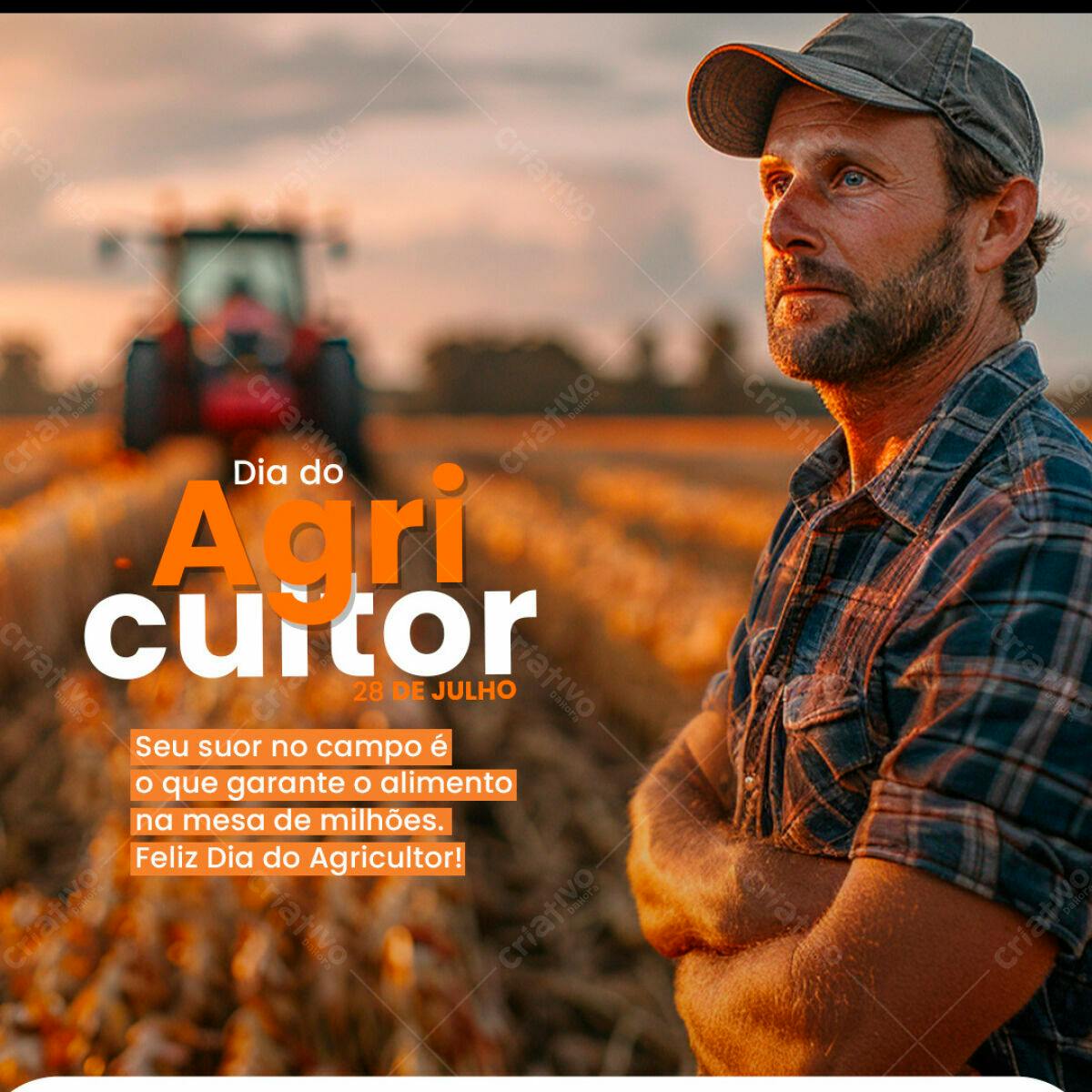 Postagem Dia do Agricultor PSD Editável