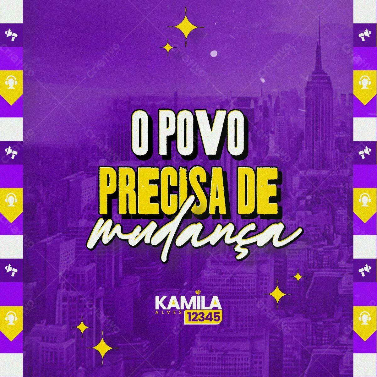 Post para Redes Sociais - Campanha Mudança PSD Editável