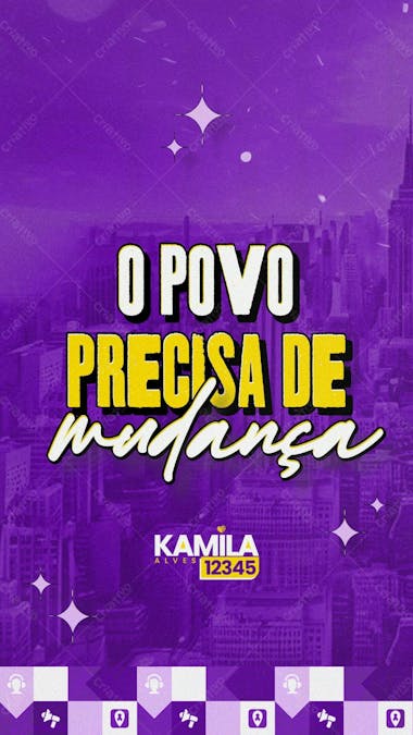 Campanha eleitoral política eleição prefeito vereador governador deputado social media psd editavél a 6