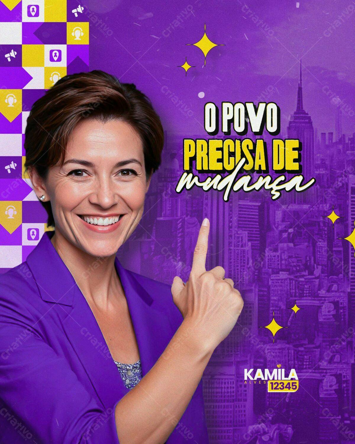 Flyer Campanha Política PSD Editável