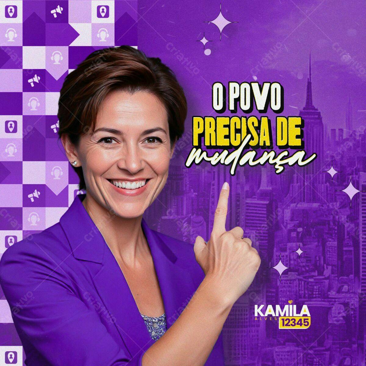 Postagem Política para Campanha Eleitoral PSD Editável