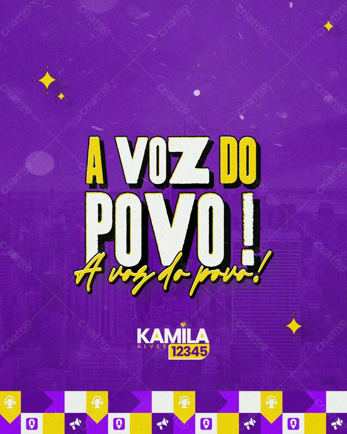 Post para Redes Sociais A Voz do Povo PSD Editável