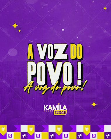 Campanha eleitoral política eleição prefeito vereador governador deputado social media psd editavél a 10