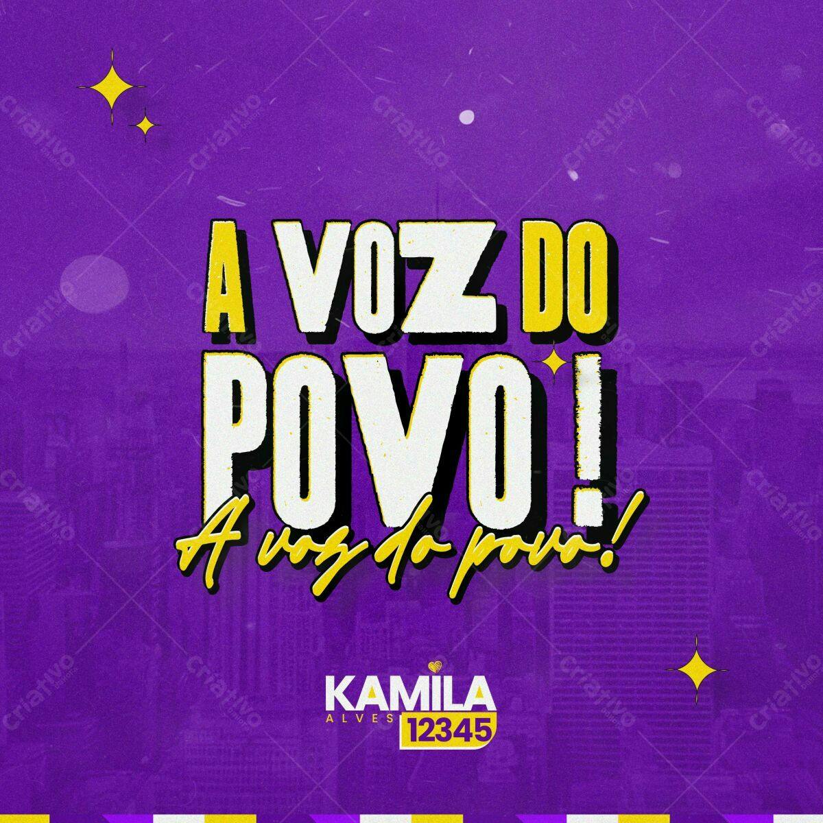 Post para Redes Sociais A Voz do Povo PSD Editável