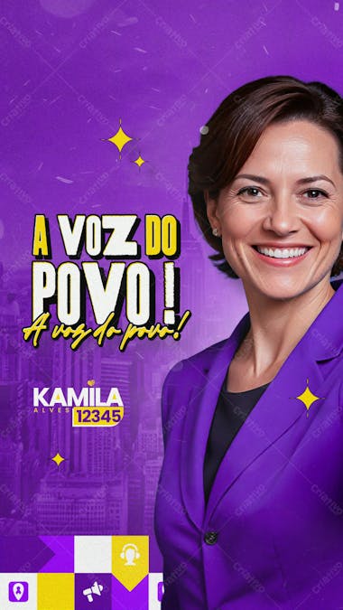 Campanha eleitoral política eleição prefeito vereador governador deputado social media psd editavél a 15