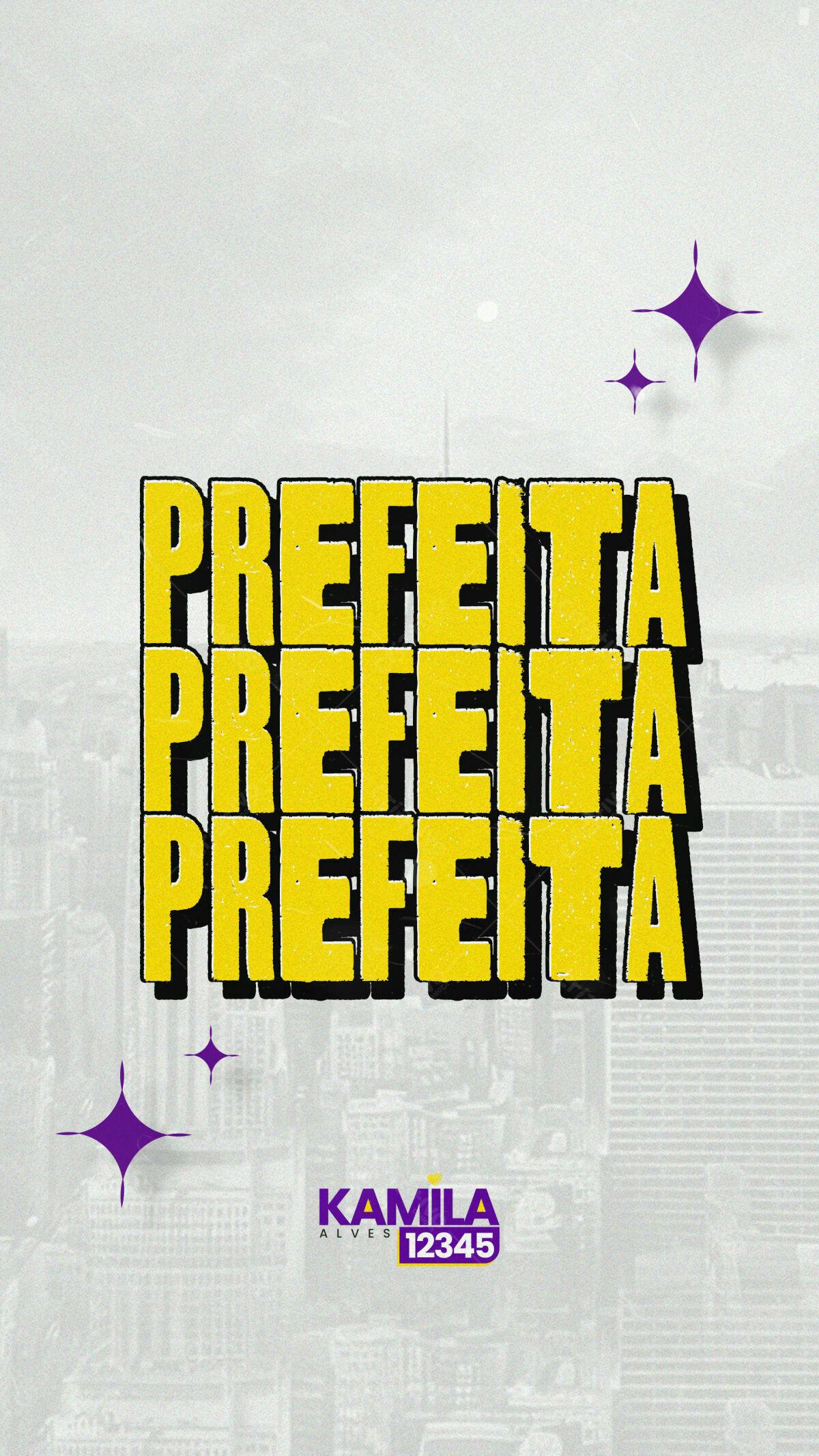 Flyer Campanha Política Prefeita PSD Editável
