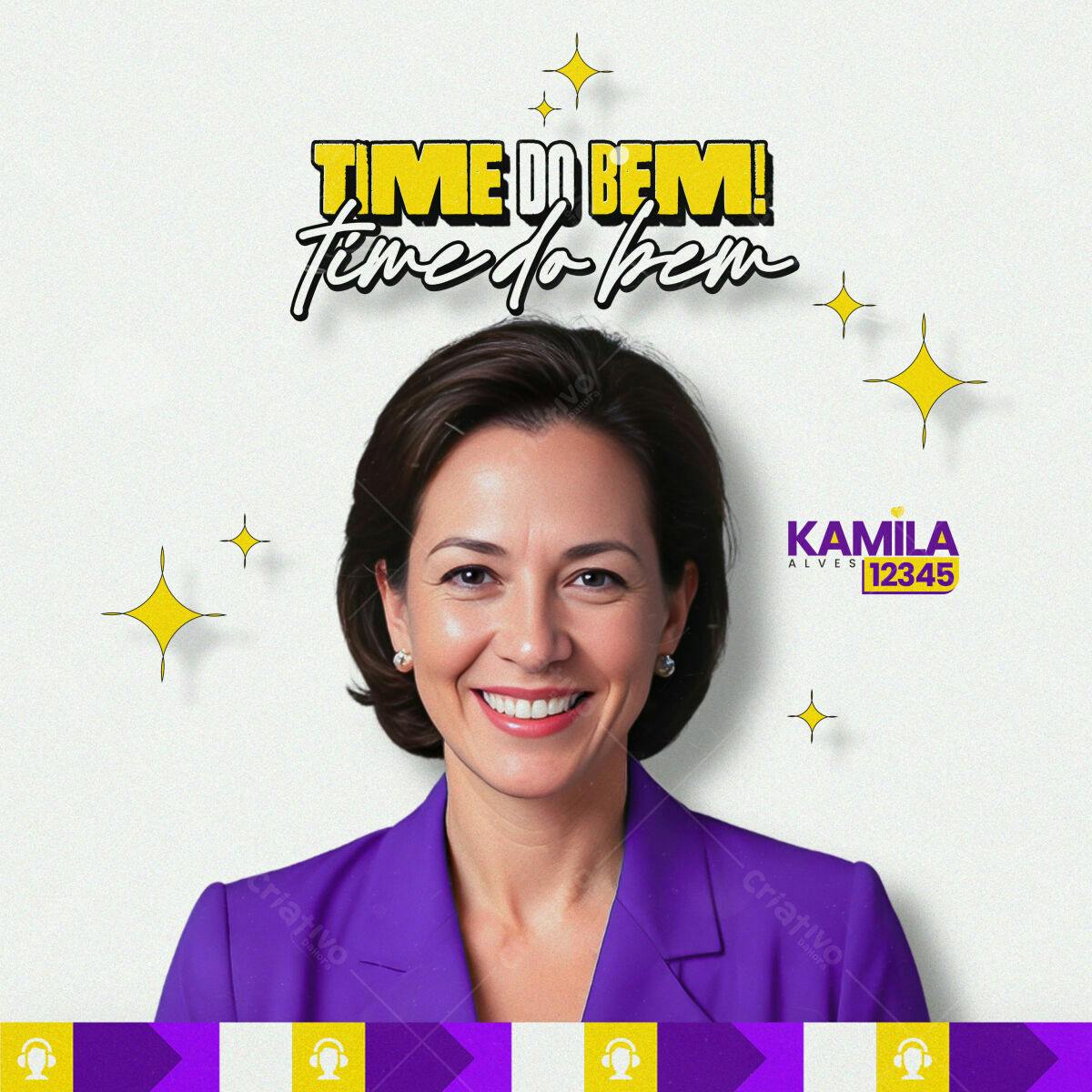 Flyer Podcast Time do Bem PSD Editável