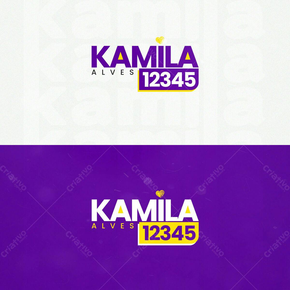 Logo PSD para Marca Pessoal Editável