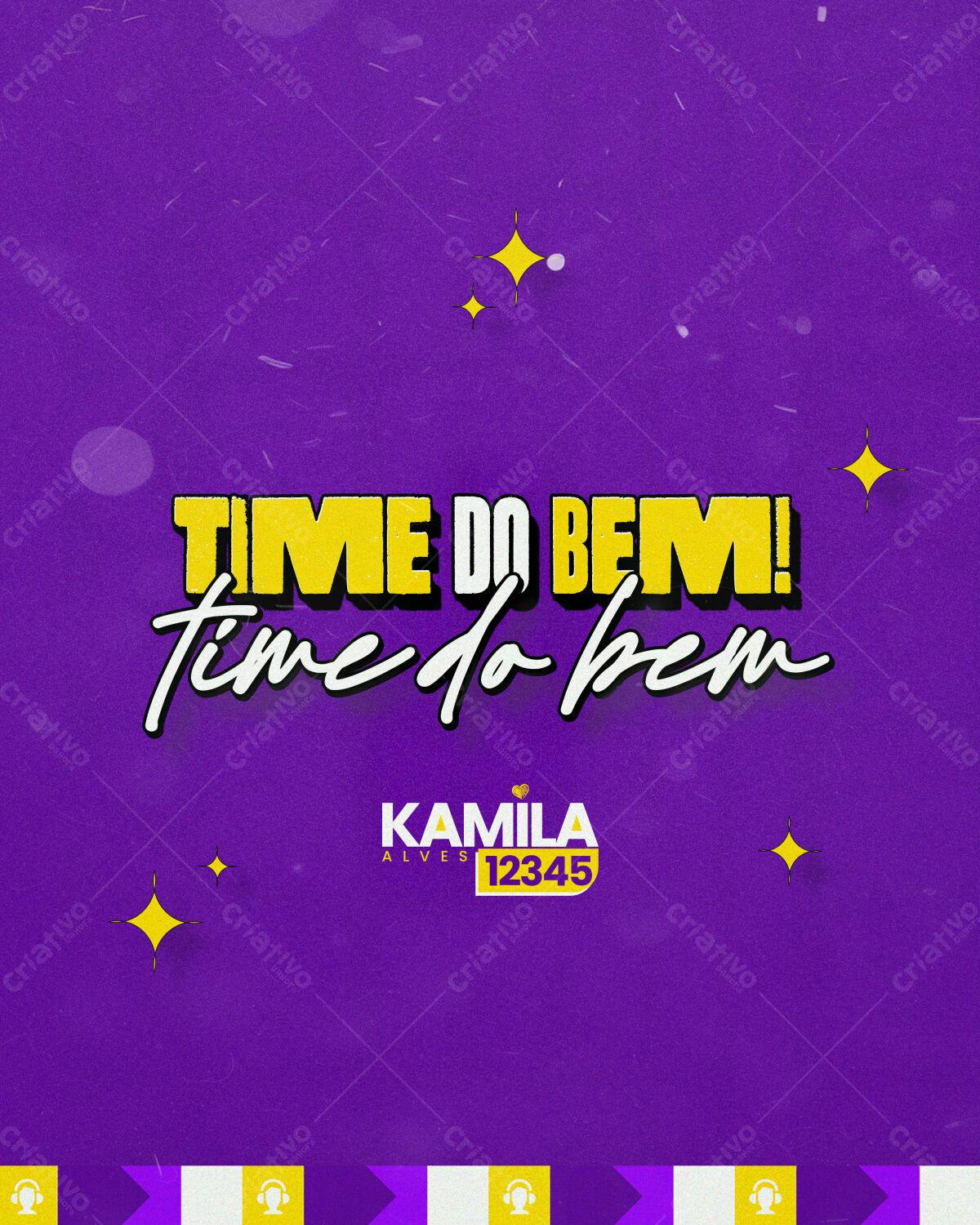 Post para Instagram Time do Bem PSD Editável