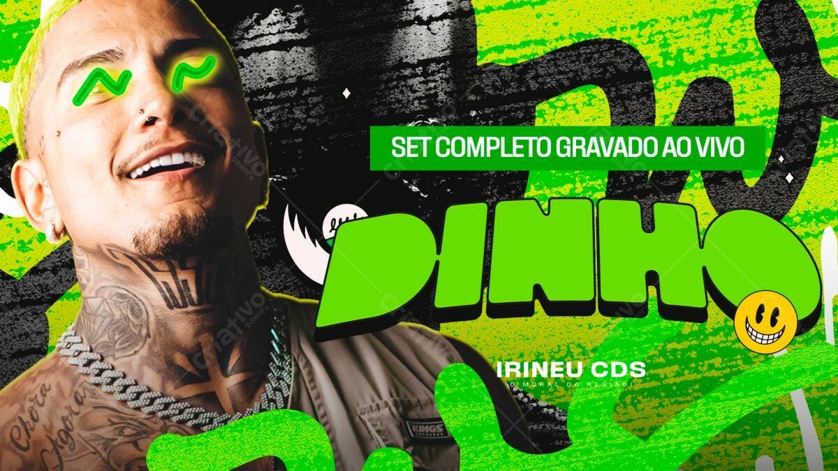 Flyer Show Dinho PSD Editável