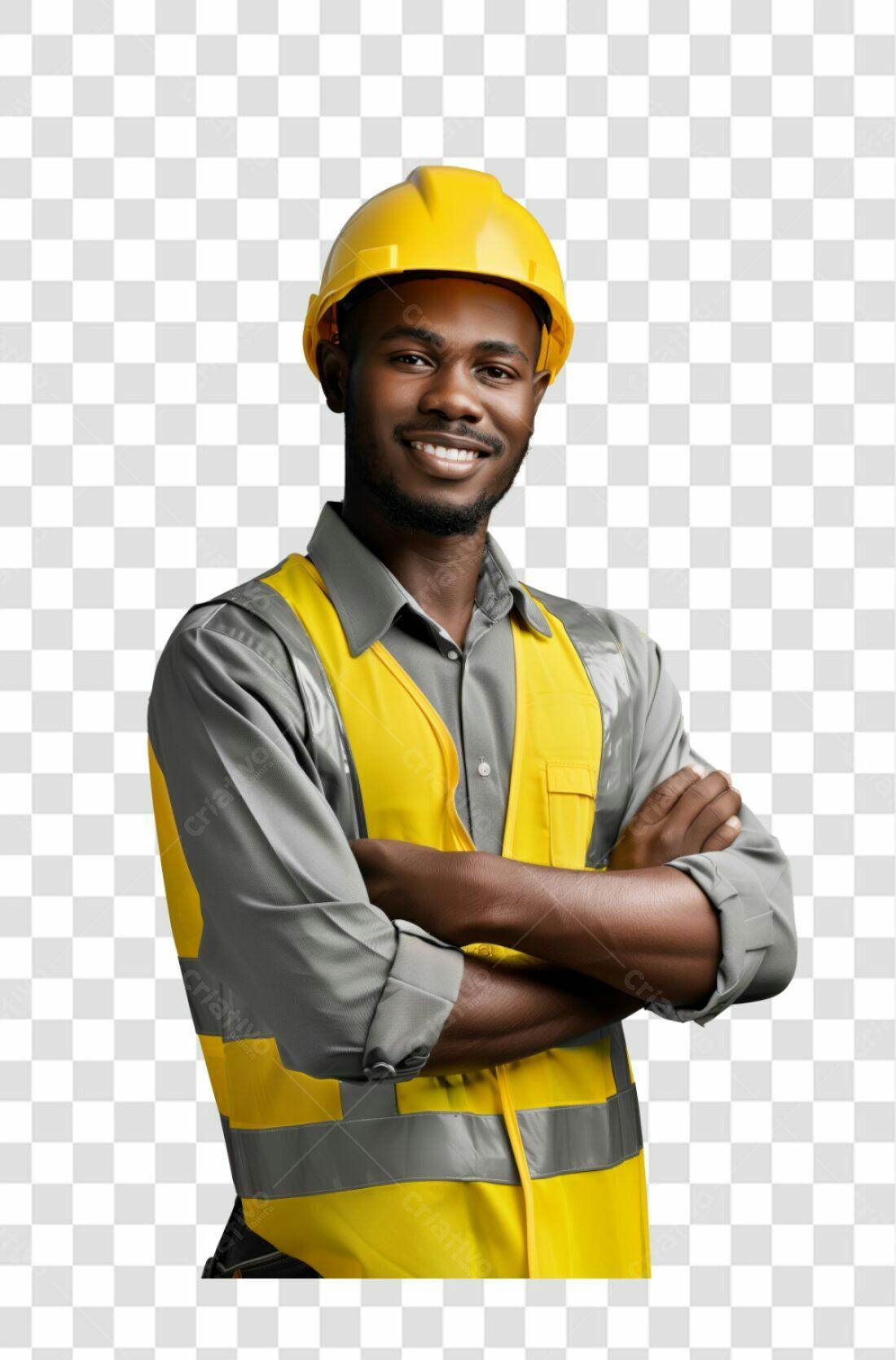 Icone Engenheiro Africano PNG com fundo transparente