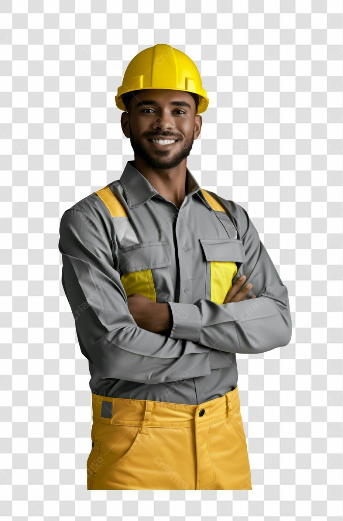 Icone Engenheiro Afrodescendente PNG com fundo transparente