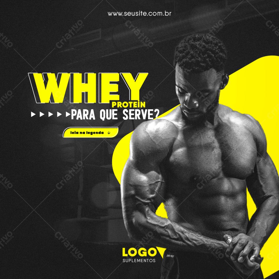 Post para Whey Protein PSD Editável
