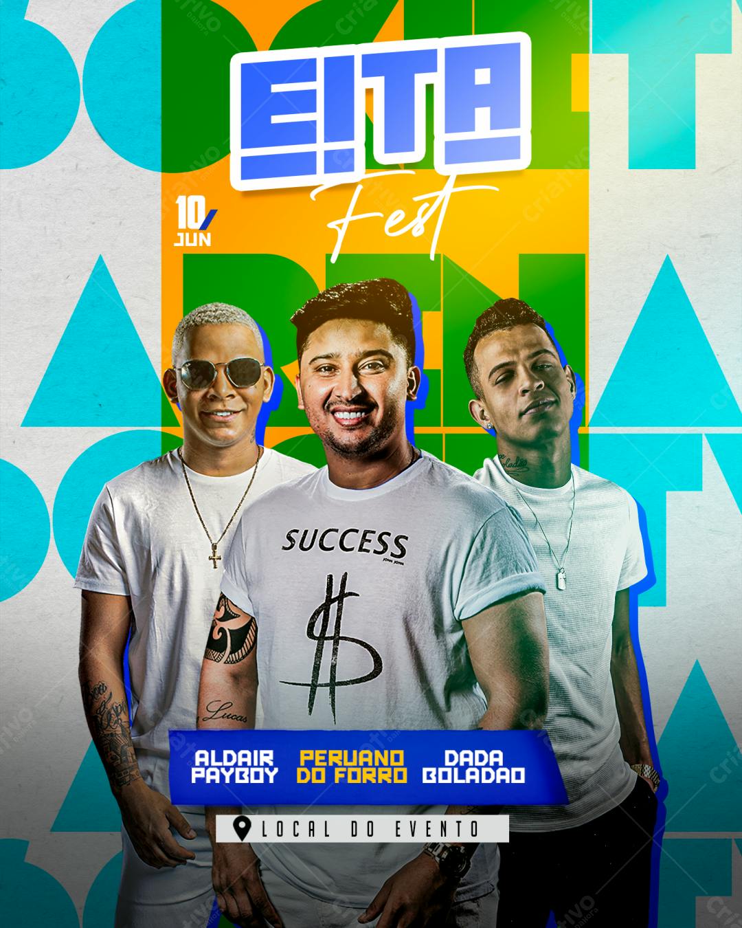 Flyer Festa Elita PSD Editável