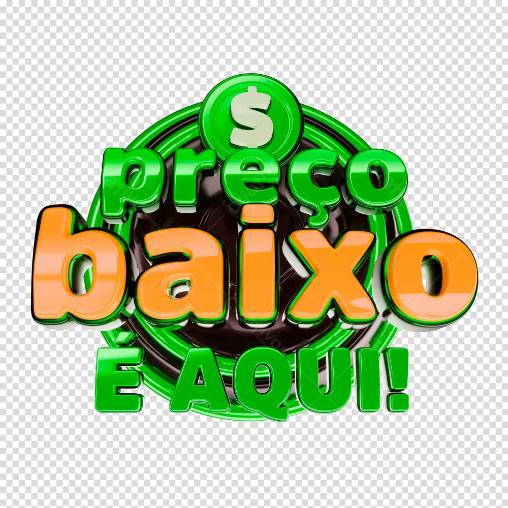 Selo Preço Baixo PNG com fundo transparente