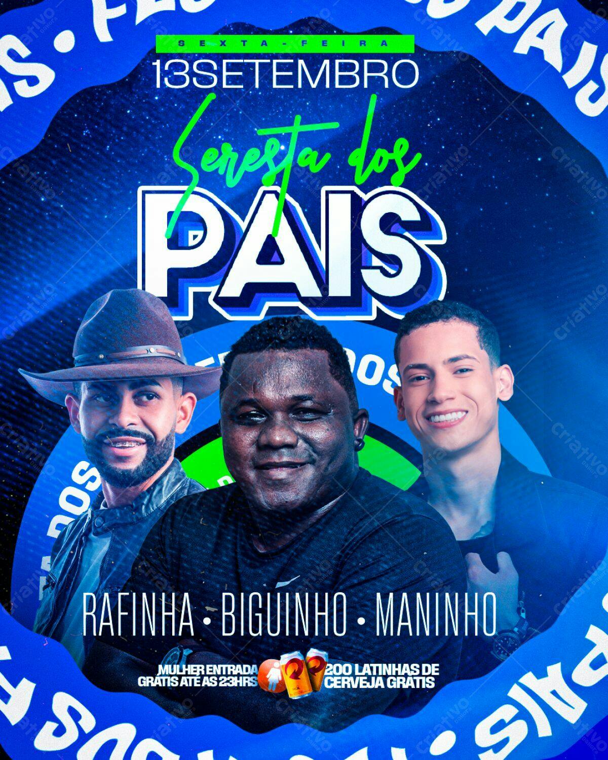 Flyer Festa dos Pais PSD Editável