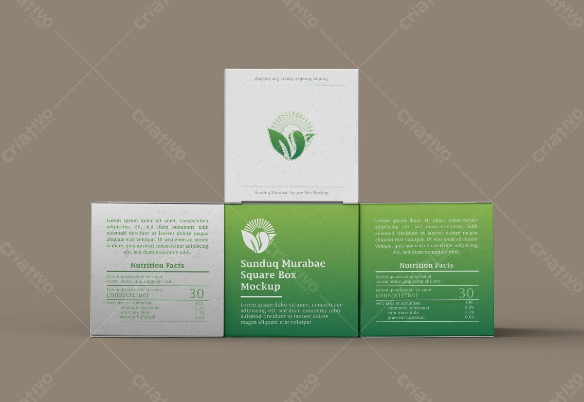 Embalagem para Produto de Beleza PSD Editável