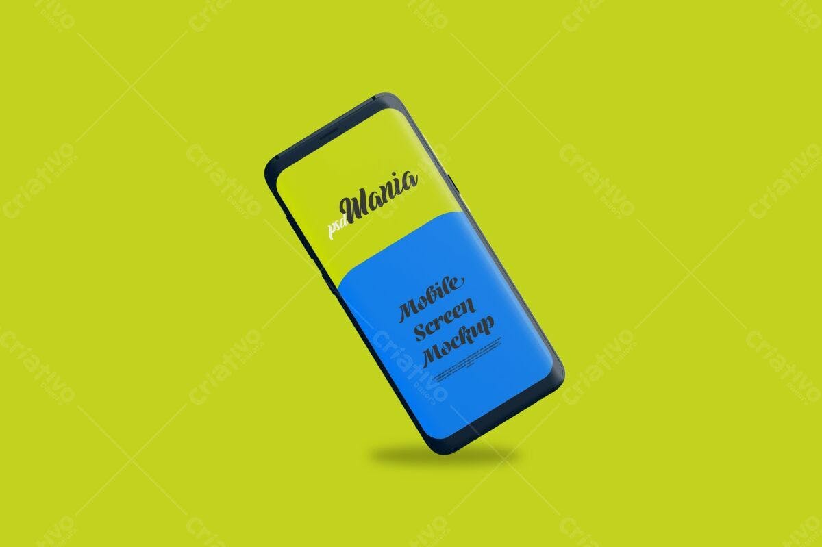 Mockup de Tela de Celular PSD Editável