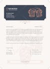 Premium psd letterhead mockup