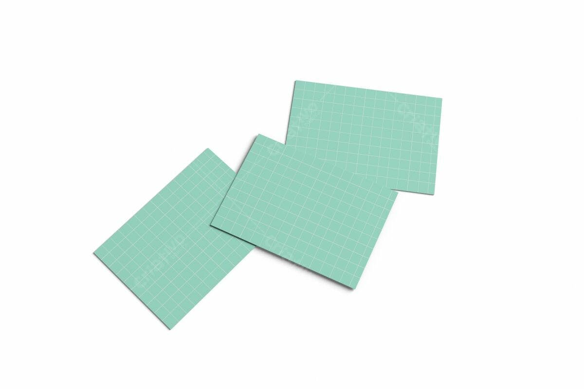Cartão de Visita Minimalista Verde Água PSD Editável
