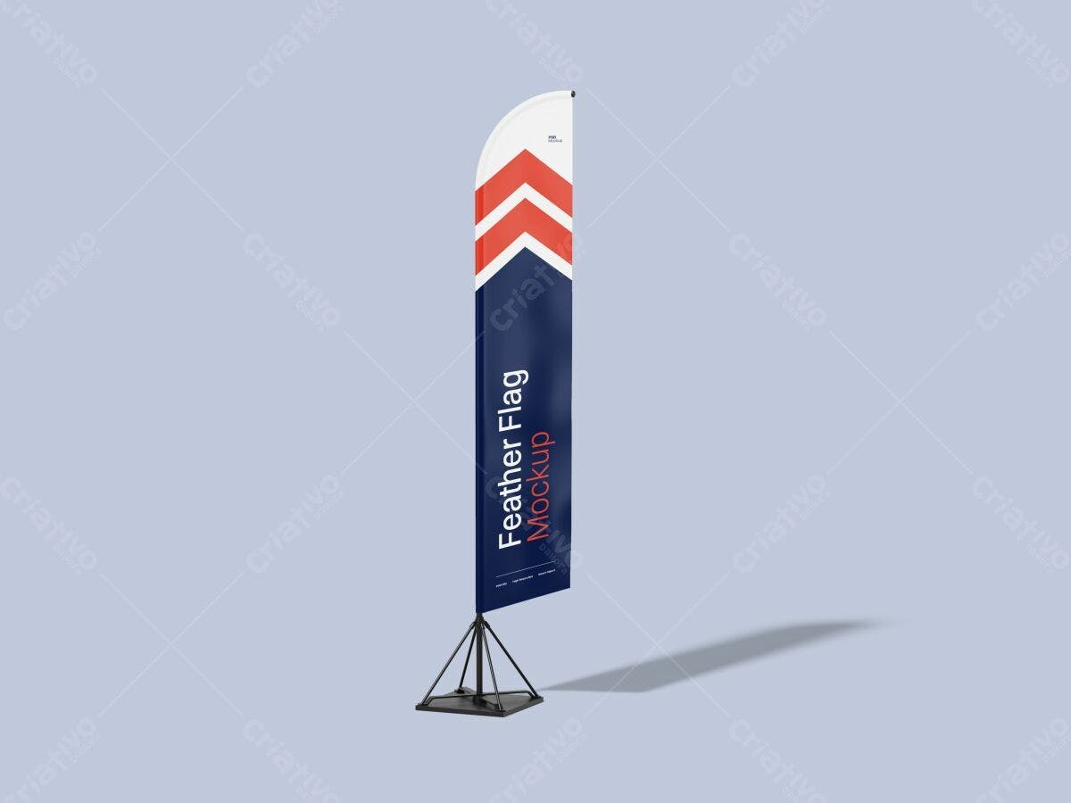 Bandeira Feather para Eventos PSD Editável