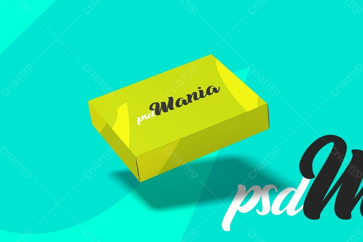 Caixa de Embalagem para Produtos PSD Editável