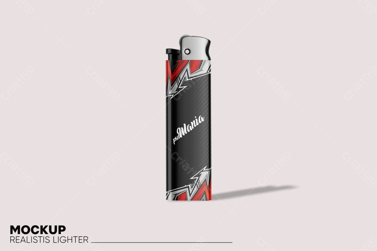 Mockup Isqueiro com Design Moderno PSD Editável