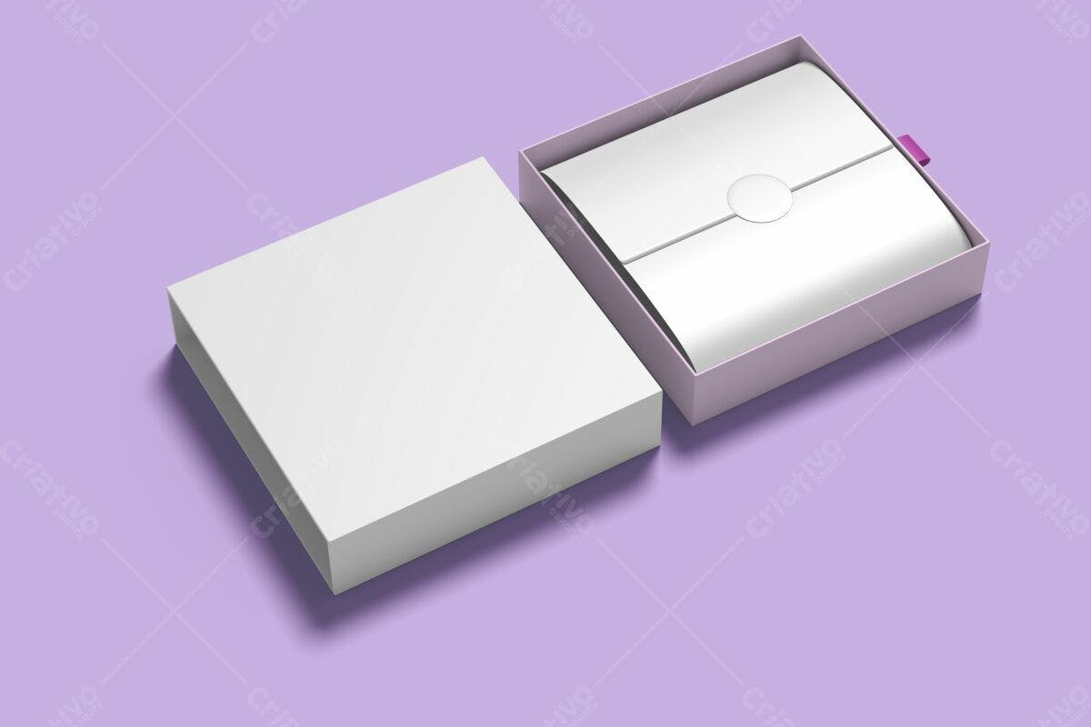 Caixa de Presente Minimalista PSD Editável