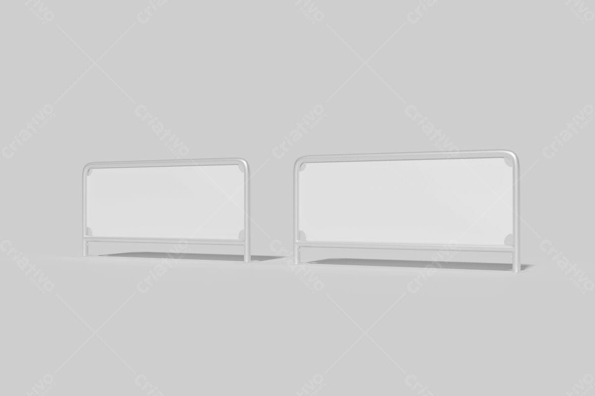 Mockup de Banner para Outdoor PSD Editável