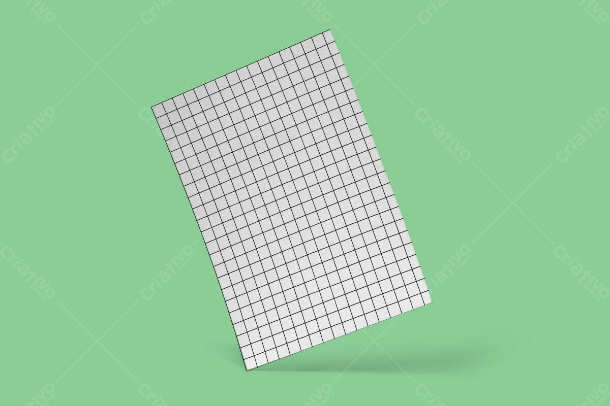 Modelo de Folheto com Grade PSD Editável