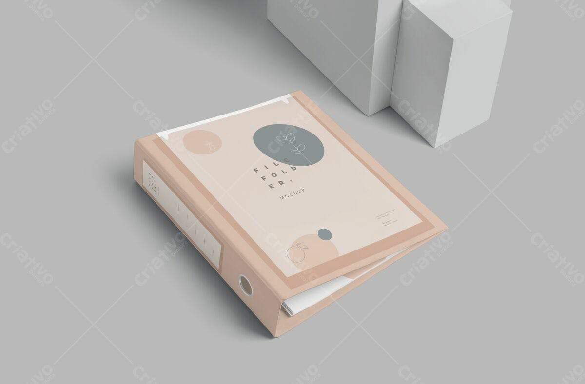 Pasta Arquivo com Design Minimalista PSD Editável