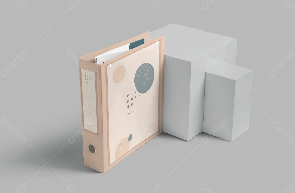 Pasta Arquivo para Escritório Minimalista PSD Editável