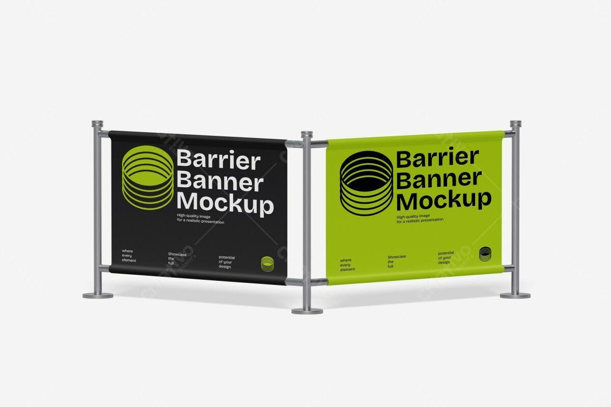 Banner de Barreira para Eventos PSD Editável