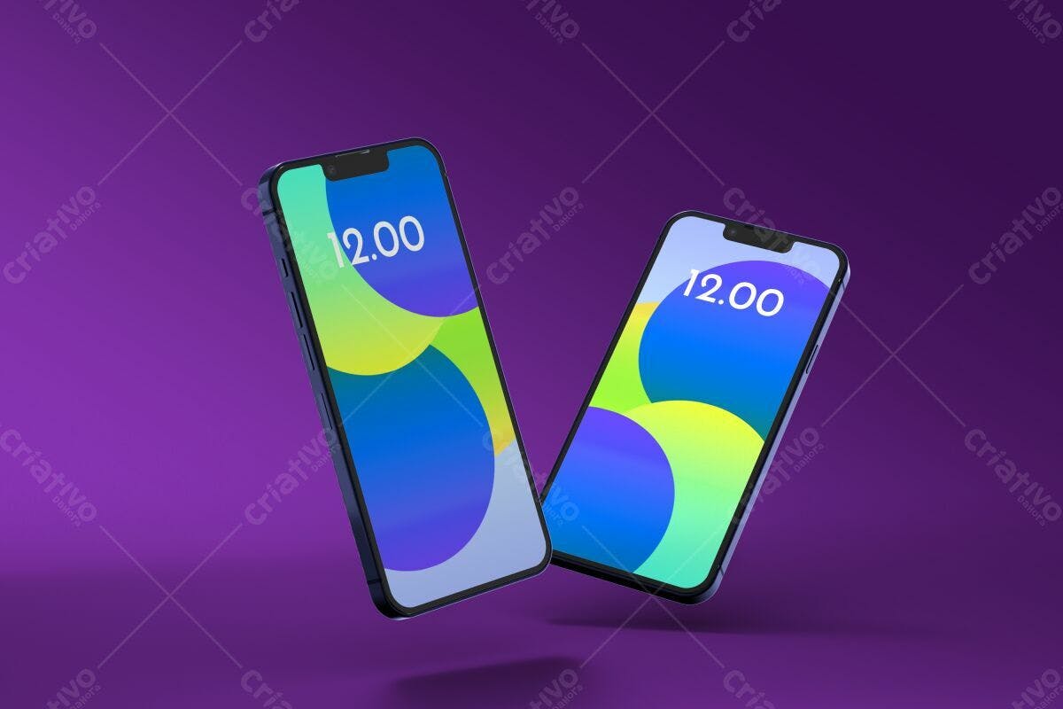 Mockup de Tela para Celular PSD Editável