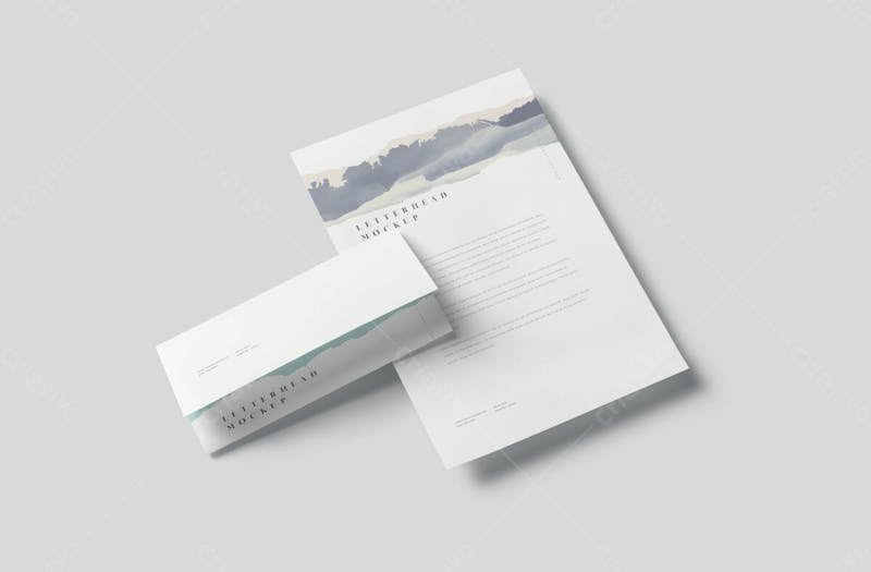 Modelo de papel timbrado premium psd