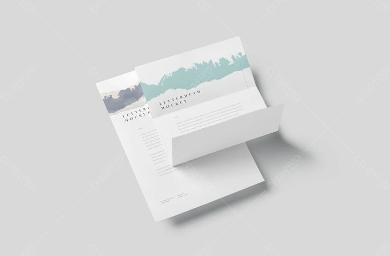 Modelo de papel timbrado premium psd