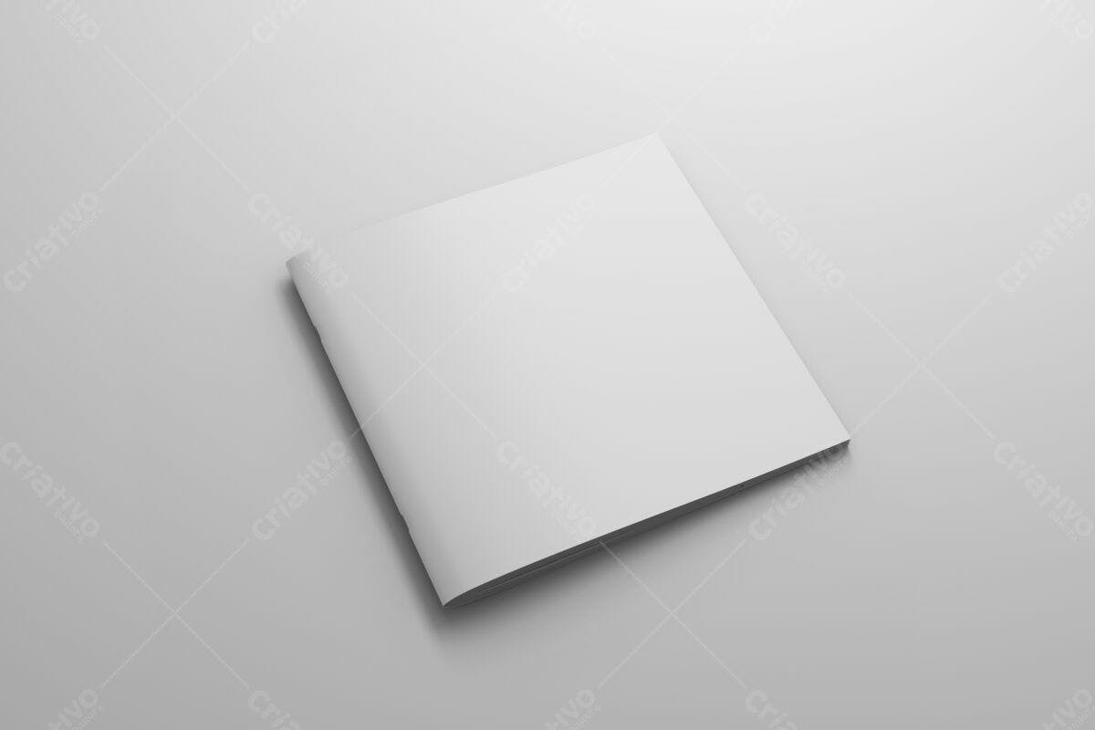 Brochura Quadrada Minimalista PSD Editável
