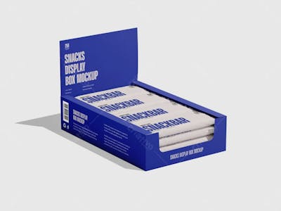 Maquete De Caixa Expositora De Salgadinhos