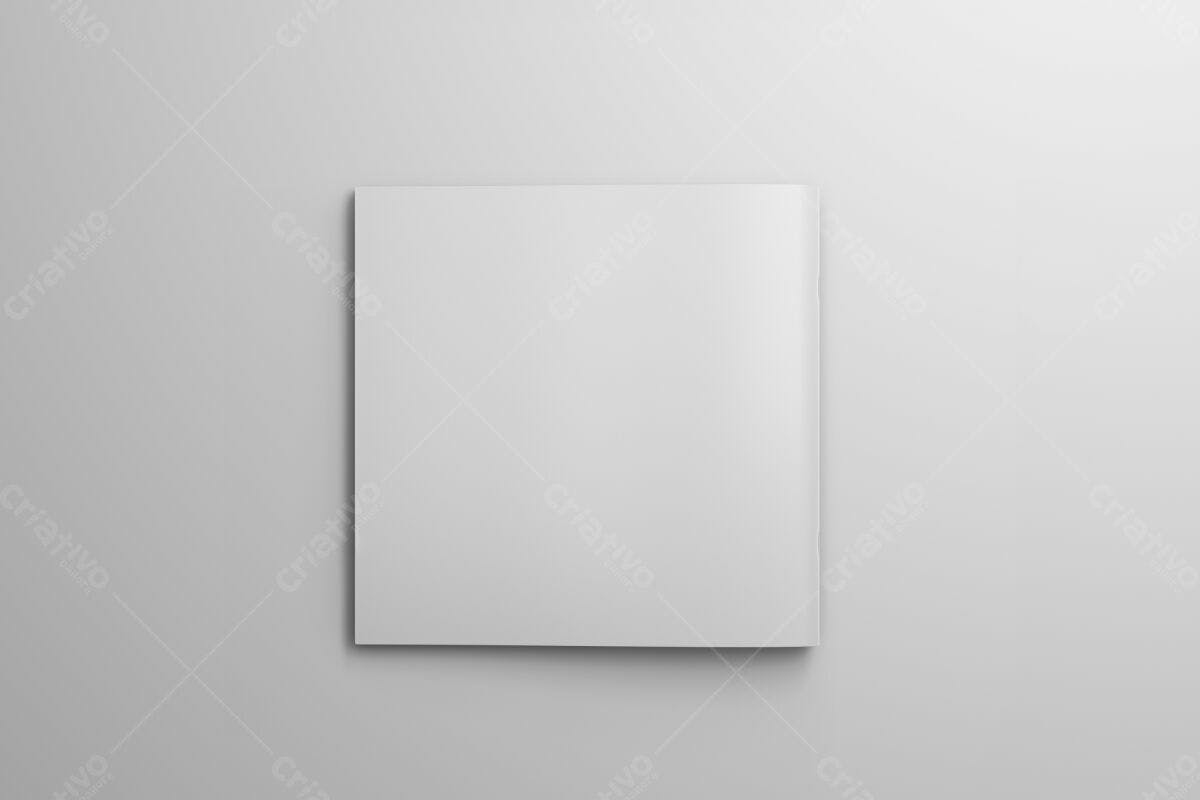 Brochura Quadrada Minimalista PSD Editável