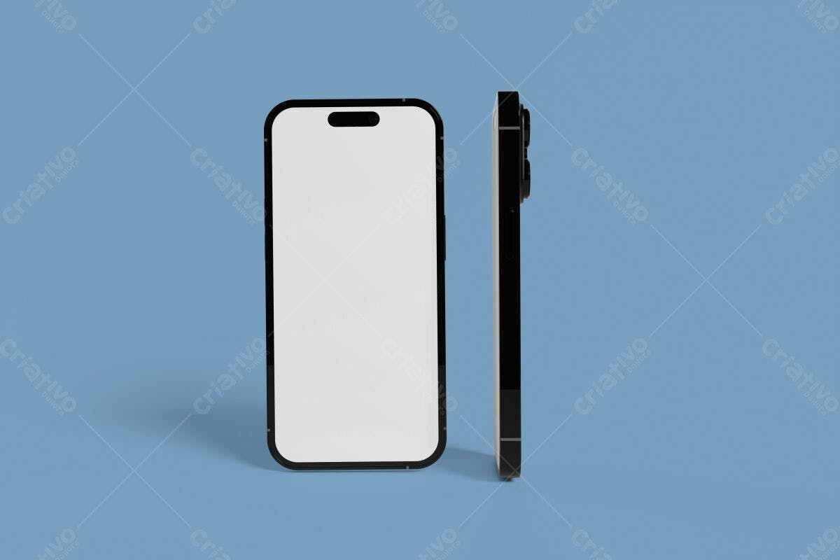 Mockup Smartphone Preto PSD Editável