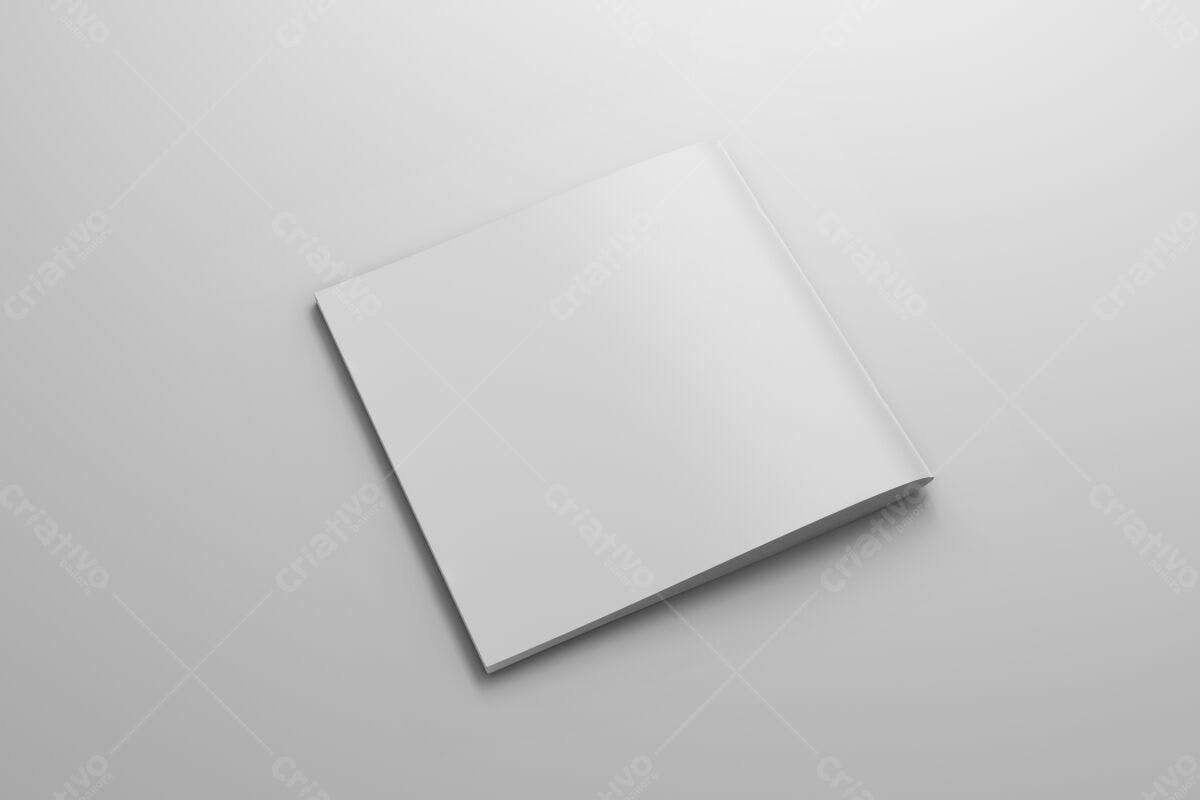 Brochura Quadrada Minimalista PSD Editável