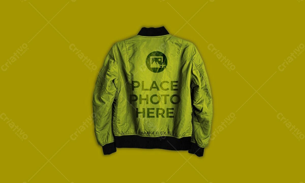 Jaqueta Militar Verde Oliva PSD Editável