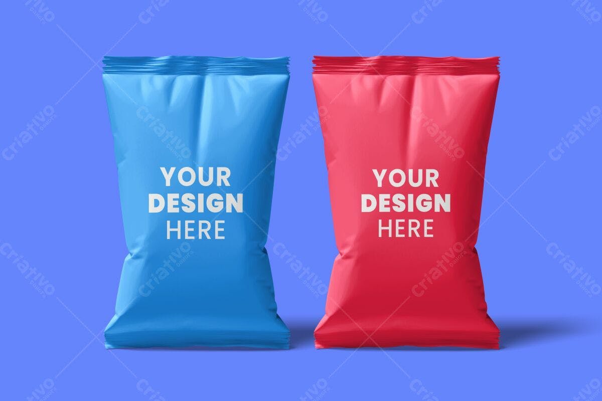 Embalagem para Snacks PSD Editável