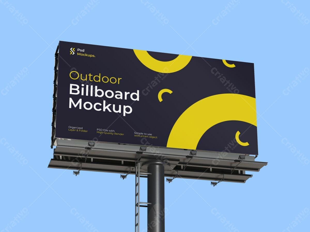 Outdoor Billboard Mockup PSD Editável