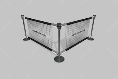 Maquete Psd Premium De Banner De Barreira
