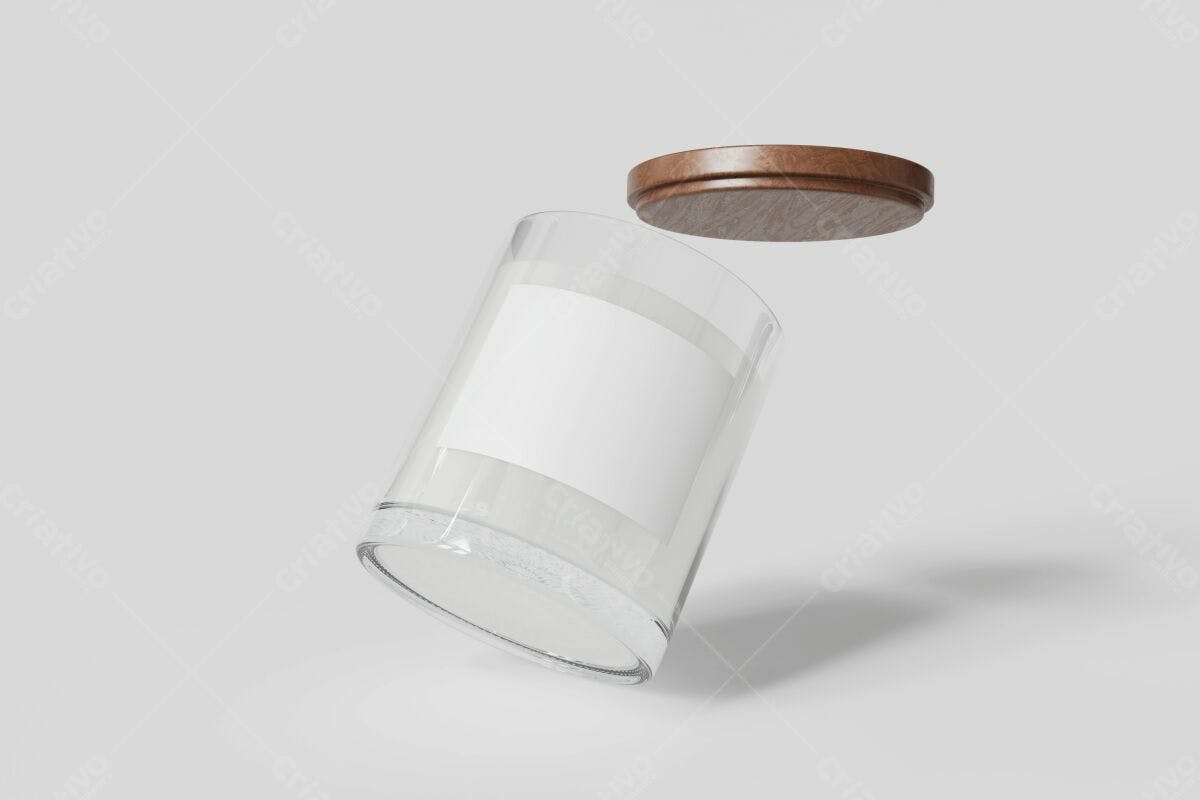 Embalagem Vela Aromática PSD Editável