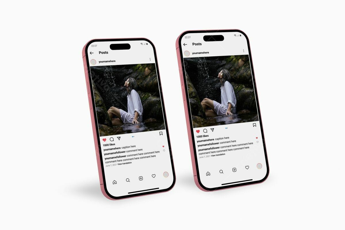 Mockup Instagram Stories PSD Editável