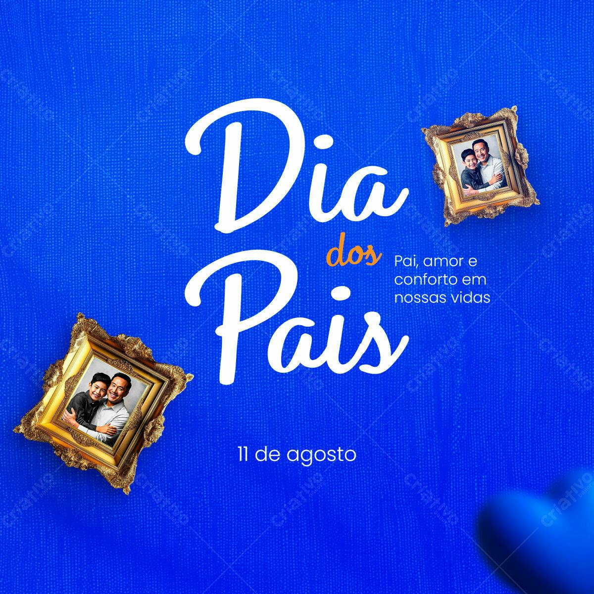 Postagem Dia dos Pais PSD Editável
