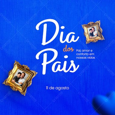 Dia dos pais amor e conforto psd editável